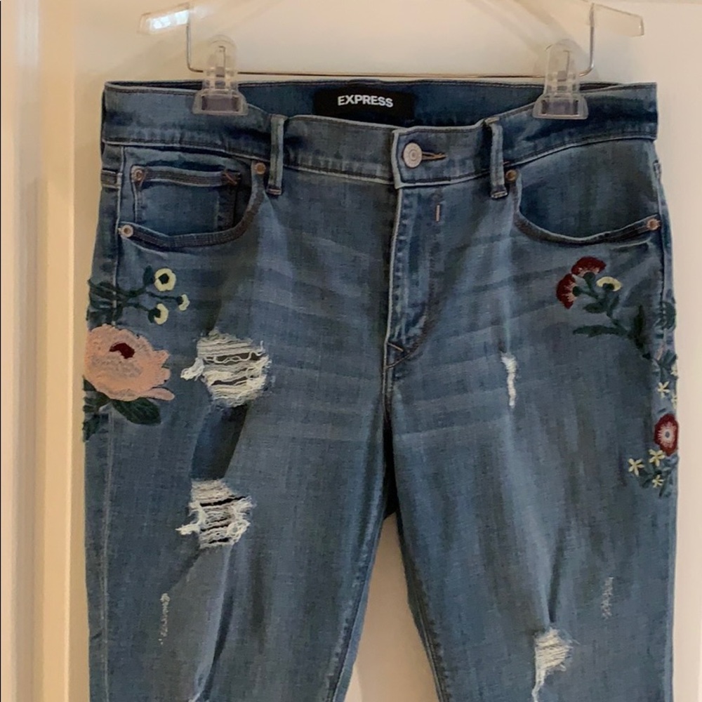 Express Embroidered Jeans - Size 12 Short